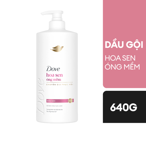 Ảnh của Dầu gội Dove Hoa sen Óng mềm tự nhiên 640g