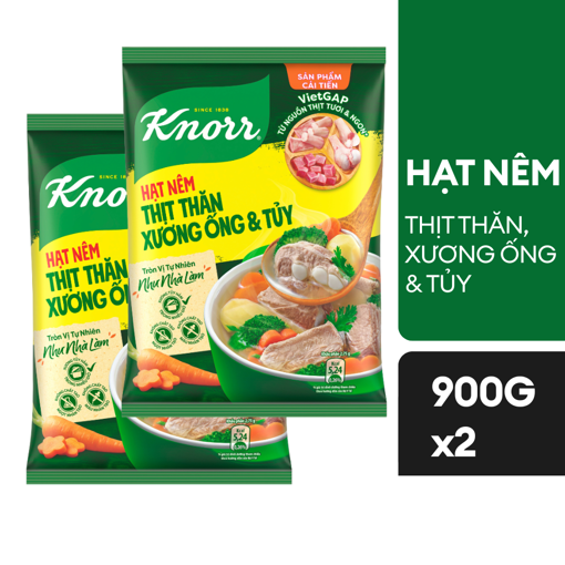 Ảnh của Combo 2 Hạt nêm Knorr Thịt thăn xương ống & Tủy 900g