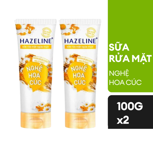 Ảnh của Combo 2 Sữa rửa mặt Hazeline Nghệ & Hoa cúc 100g