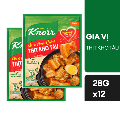 Ảnh của Combo 12 gói Knorr Gia vị hoàn chỉnh Thịt kho tàu 28g