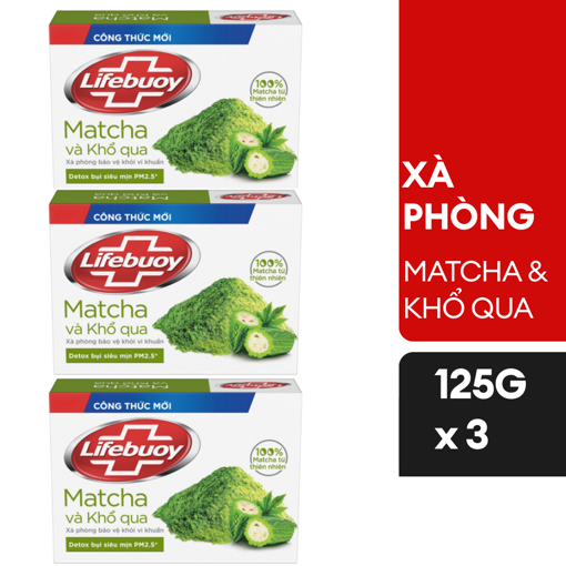 Ảnh của Combo 3 Xà phòng Lifebuoy Matcha & Khổ qua 125g