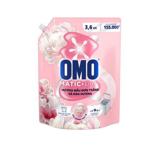 Ảnh của Nước giặt OMO Cửa Trên hương Mẫu Đơn Trắng và Đàn Hương 3.6kg
