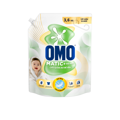 Ảnh của Nước giặt OMO Cho Quần Áo Bé Yêu 3.6kg