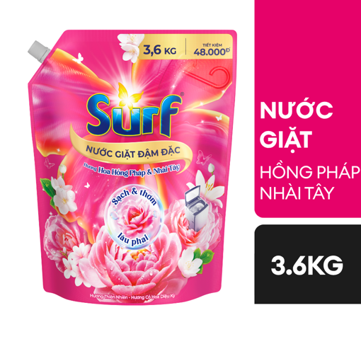 Ảnh của Nước giặt Surf hương Hoa Hồng Pháp và Nhài Tây 3.6kg