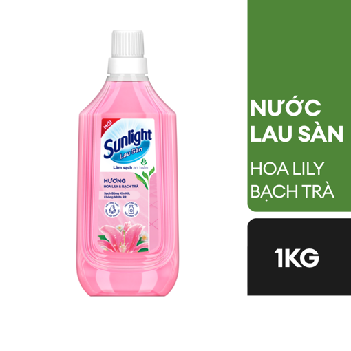 Ảnh của Nước lau sàn Sunlight Tinh đầu thảo mộc hoa Lily & Bạch trà 1kg