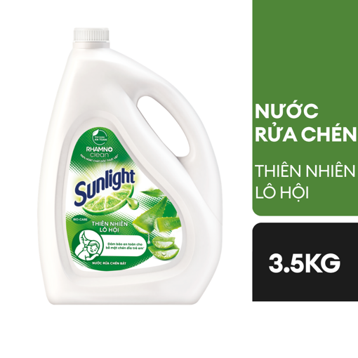 Ảnh của Nước rửa chén Sunlight Thiên nhiên Muối khoáng Lô hội can 3.5kg