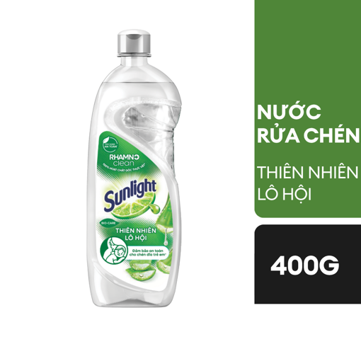 Ảnh của Nước rửa chén Sunlight Thiên nhiên Muối khoáng Lô hội 400g