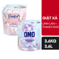 Ảnh của [Combo Giặt Xả] Nước giặt OMO Cửa trước hương Hoa Linh Lan & Vani Trắng 3.6kg + Nước xả vải Comfort Hoa Trắng Thanh Nhã 3.6l