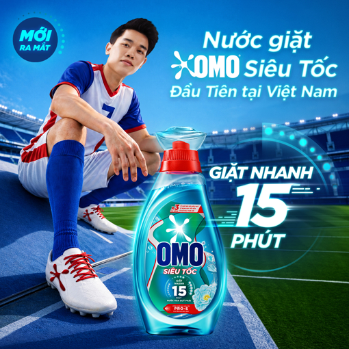 Ảnh của Nước giặt OMO Siêu Tốc Chăm Sóc Bền Màu 3.4kg
