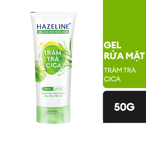 Ảnh của Gel rửa mặt Hazeline Matcha Tràm trà Cica 50g