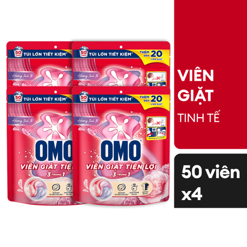 Ảnh của Combo 1 Năm Sử Dụng Viên Giặt  OMO 3trong1 hương Tinh Tế
