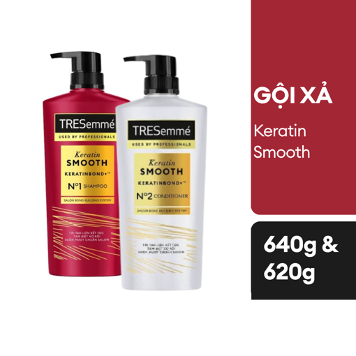 Ảnh của Combo Gội Xả TRESEMME Keratin Smooth Vào Nếp Mượt Mà 640g và 620g