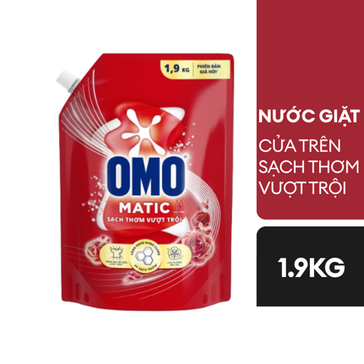 Ảnh của Nước giặt OMO Matic Sạch Thơm Vượt Trội 1.9kg