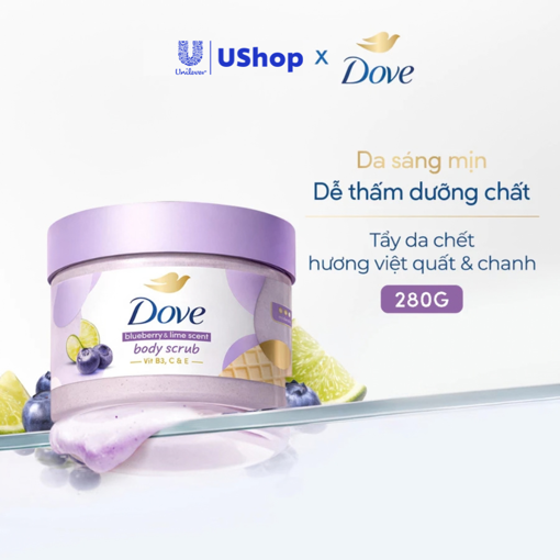 Ảnh của Tẩy da chết Dove hương Chanh & Việt Quất 280g