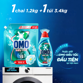 Ảnh của [Sản Phẩm Mới] Combo 2 Nước Giặt Siêu Tốc Lưu Hương Tươi Mới 3.4kg + 1.2kg