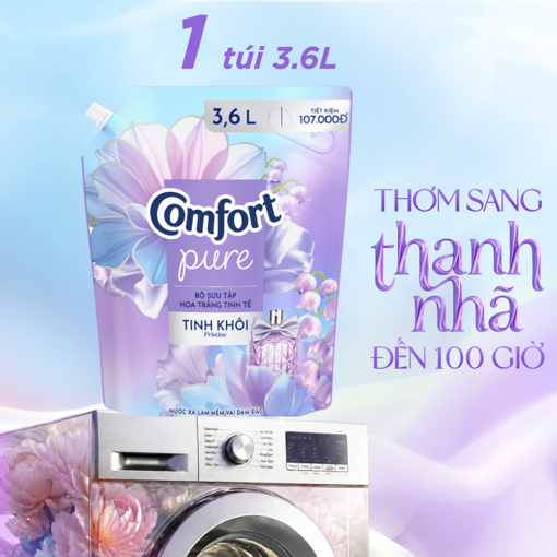 Ảnh của Nước xả vải Comfort Hoa Trắng Tinh Khôi 3.6l