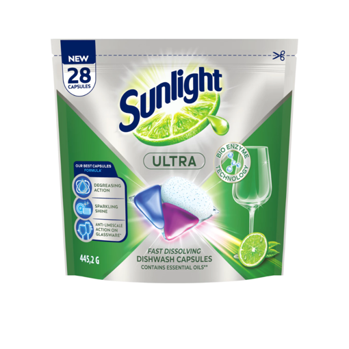 Ảnh của [HSD: 09/06/2027] Viên rửa chén Sunlight 14 trong 1 túi 28 viên